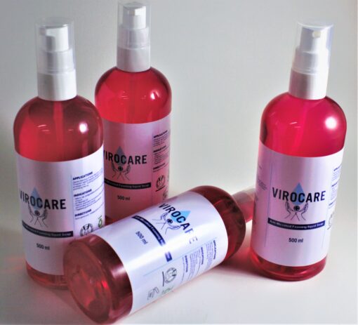 Virocare anti-microbial liquid foaming soap 500 ml